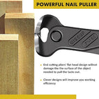 Alimtee 4Pcs Upholstery Staple Remover Tools Set Including End Cutting Pliers Staple Puller Tack Lifter Carpet Remover Fastener Remover for Furniture Floor Wall Car Photo Frame