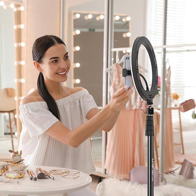 Ulanzi TT43 Extendable Photography Light Stand, Adjustable 6.23ft Aluminum Tripod, Reversible Portable Studio Lighting Tripod for Continute Output Lighting/Strobe Light/Webcams/Cameras/Softbox