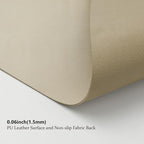 Leather Desk Mat - Small Non-Slip PU Desk Pad for Office and Home - Desk Organization and Accessories - Ideal for Large Mouse Pad and Small Desk Mats on Top of Desks (Champagne Gold,23.6"x 13.8")