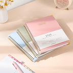 Forvencer 2026 Planner, Hardcover Calendar Planner Weekly and Monthly, Jan 2026 - Dec 2026, 6" x 8", Spiral Agenda Book with Tabs, Exquisite Daily Journal Organizer for Home School, Light Blue
