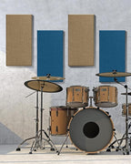 4Pack Fiberglass Acoustic Panels, Self Adhesive Sound Proof Foam Panels for Walls, Sound Dampening Panels for Studios, Office, Home Soundproofing Absorbing Noise Reducing, 23.6x11.8x2.5" Yellow