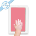 Extra Large Clean Touch Ink Pad for Baby Handprints and Footprints – Inkless Infant Hand & Foot Stamp – Safe for Babies, Doesn’t Touch Skin – Perfect Family Memory or Gift by Tiny Gifts, Pink