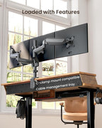 ErGear Electric Standing Desk with 4 Drawers, Height Adjustable Desk with Storage, C-Clamp Mount Compatible, Computer Home Office Table with Cable Management Tray