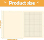 Seajan 5 Pcs Engineering Paper Notebook Engineering Computation Pad 8.5 x 11 Inches Engineer Graph Paper Notepad, 5 Squares Per Inch 3 Hole Punched Computation Pad, 100 Sheets/pack (Yellow)