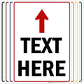 Custom Arrow,Custom Directional Sign, Up Arrow,10x14 Inches, Rust Free .040 Aluminum, Fade Resistant, Made in USA by My Sign Center