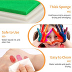 NIUBIER 15 Colors Craft Ink Pads, Washable Finger Stamp Pad for Kids Finger Painting, DIY Crafting, Paper, Wood Fabric, Rubber Stamps, Scrapbook Supplies