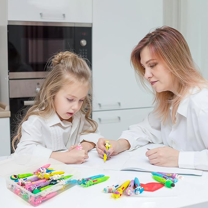 Multicolor Pen in One - Cute Pens for Kids - 42-Pack Multicolor Pens, Perfect for Birthdays and Children's Parties - Delightful Multi Color Pen Gifts