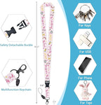 ID Badge Holder with Lanyard, Lanyards for ID Badges ID Card Holder, Cute Badge Reel Badge Clip Retractable, Teacher Nurse School Student Office Gifts Teach Love Inspire