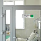 Exam Room Sign, Exam Room Numbers, In Use/Available Slider Door Signs for Therapists, School, Medical Office, Hospital-Easy Installation