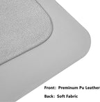PU Leather Desk Pad Protector Gaming Mouse Pad Non Slip Desk Mat for Keyboard and Mouse Waterproof Desk Writing Pad for Office and Home Desk Accessories(Gray, 23.6 * 11.8)