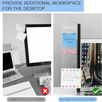2pcs Office Desk Accessories Monitor Memo Board Computer Message Board Office Supplies for Women Men Computer Sticky Note Holder Home Desktop Message Office Decor (Smooth Monitor Memo Board)
