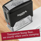 ExtraMark Return Address Stamp - 4 Lines Personalized Stamp - Customizable Text Stamp – Self Inking Design - Exclusive Features - Multiple Ink Color Options and Fonts