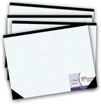 AUKSales TOP Sturdy Graph Desk Pad (Pack of 4), 22"x17", 1/4 Quad Grid, 50 Sheets Per Pad, 80 GSM, Precise Notetaking, Sketching, Ideal for Engineers, Architects, Designers, Mathematician & Draftsmen