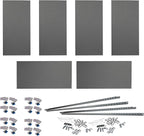 ATS Acoustics Home Office Residential Acoustic Treatment Room Kit Sound Absorbing Acoustic Panel 6 Pack for 50-100 Sq Ft (Warm Grey)