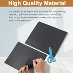 Silunkia 100 Sheets Black Shimmer Cardstock 8.5 x 11 Crafts Paper, 75lb Thick Glossy Paper Card Stock for Halloween, Business Cards, Invitations, Birthday Decorations