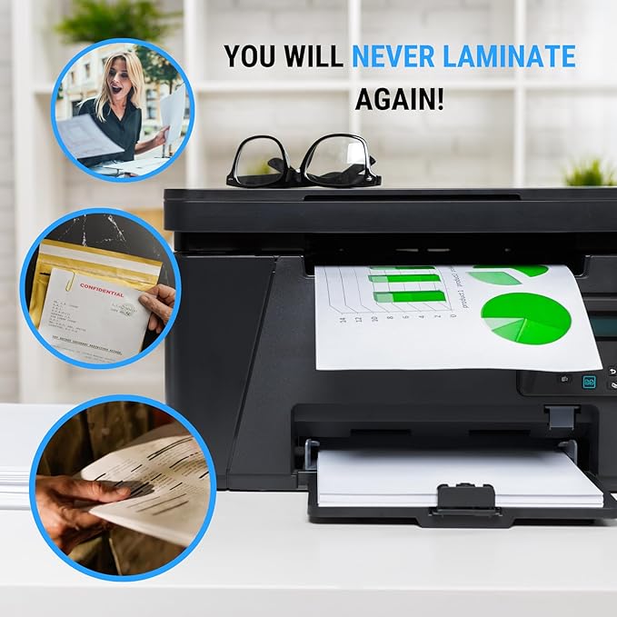 TerraSlate Waterproof Paper - Hydronote 54lb Multipurpose Copy Paper 8.5” x 11”, 100 Sheets, Inkjet Printer and Laser Printer Paper Compatible - Weather/Rain Proof, Durable, White Paper
