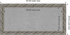 Amanti Art Silver Framed Magnetic Board 26x54 Oversize Vision Board for use with Magnets, 100% Metal Sheet to Display Items as Office Decor or for Home Organization in mudroom, Kitchen or Kids Room