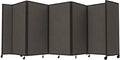 Versare Room Divider 360 Portable Wall Partition | Folding Panels | Large Freestanding Divider | Locking Wheels | Temporary Room Separator