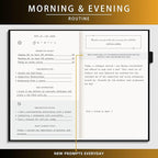 Self-Mastery Journal for Men - Gratitude and Productivity Journal for More Happiness, Positivity, Growth, Mindfulness, Self Care and Reflection - Guided Inspirational Journals for Men & Women (Black)
