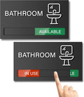 Bathroom Door Signs, Available In Use Sliding Sign, Do Not Disturb, Vacant Occupied Bathroom Sign, Privacy Restroom Door Signs