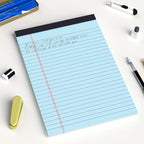 AILZFEI 5pcs Colored Note Pads 5x8 College Ruled Small Legal Pads Paper Notepads 5 Pack Study Back Writing Pads 5 x 8 Paper Pads Perforated Narrow Ruled Pads of Paper 30 Sheets/Pack
