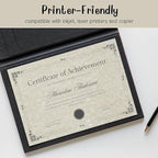 200 Sheets Parchment Resume Paper - 8.5 x11" Double-Sided Certificate Paper - 100 GSM Textured Stationary for Menus,Invitations,Resumes,Diplomas - Printing & Writing Friendly (Ivory)