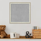 Amanti Art Silver Framed Magnetic Board 18x18 Small Vision Board for use with Magnets, 100% Metal Sheet to Display Items as Office Decor or for Home Organization in mudroom, Kitchen or Kids Room