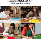 Rosmonde Spiral Notebook 36 Pack, 5 Subject, 300 Pages/Book (150 Sheets), College Ruled, 8 x 10-1/2, School & Office Bulk Spiral Notebooks, Sturdy Spiral Journal Notebook, Soft Cover, Assorted Colors