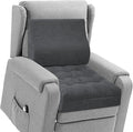 TANYOO Recliner Cushion for Elderly with Lumbar Support Pillow - 20x20x5 Inch Extra Thick Recliner Seat Cushion for Seniors Relief Back Pain and Tailbone Pain from Long Sitting Non-Slip Bottom