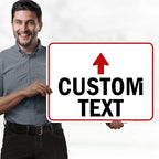 Custom Arrow,Custom Directional Sign, Up Arrow,18x24 Inches, Rust Free .063 Aluminum, Fade Resistant, Made in USA by My Sign Center