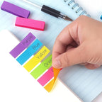 30 Pads 0.5x1.8 Sticky Notes Flags Tabs Page Markers 10 Bright Color Sticky Index Tabs Page Flags 80 Sheet/Pad