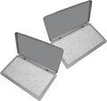 2 Pack Metal Case Stamp Pad Large Size, Dry - Size: 3" x 6" - Choose from 15 Ink Colors