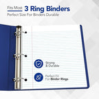 KAISA Filler Paper Loose Leaf Paper, Wide Ruled Paper, 8"x10-1/2", 3-Hole Punched Binder Paper For 3-Ring Binders,150 Sheets/pack 3Pack, F15001W