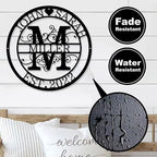 Custom Metal Sign - Personalized Name Sign - Family Sign - Outdoor Metal Wall Art Home Decor - Personalized Gift for Couple - Anniversary Wedding Gift