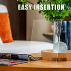 xydstay 3 pack 8.5x11 Acrylic Sign Holder for Picture Frames, L Shape Clear Plastic, Plastic Sign Holder,Menu Holder, Unbreakable Table Sign Holder for Restaurant, Office, School, Store and Home Use