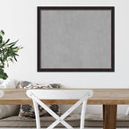 Amanti Art Black Framed Magnetic Board 22x26 Medium Vision Board for use with Magnets, 100% Metal Sheet to Display Items as Office Decor or for Home Organization in mudroom, Kitchen or Kids Room