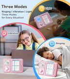 3-in-1 Visual Timer & ADHD Tool for Kids|Adults, Task Timer with Chore Chart Board, Visual Schedule for Kids with Autism, Daily Checklist for Home, School, Classroom, Desk (Pink)
