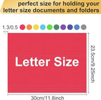 Hanging File Folders, 70 Pack Letter Size Hanging File folders with 1/5-cut Tabs, Stay Organized for Your Home and Office Bulk File, Documents and Paper, 10 Colors