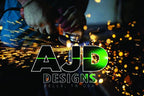 AJD Designs Personalized Metal Name Signs - Split Letter Monogram Wall Art Decor - Durable Steel Family Last Name Decor - Custom Signs Indoor or Outdoor