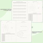 &And Per Se Fitness Workout Journal for Men & Women, Workout Log Book Planner with Daily Diet, Gym Exercise & Training Trackers - Undated, A5 Size, Leather Hardcover (Light Green)