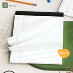 AILZFEI 720 Sheets Legal Pads 8.5 x 11 College Ruled White Paper Note Pads 24 Pack Clear Print Writing Pads 8x11 Legal Pads Narrow Ruled Pads of Paper