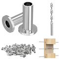Steel DN Mate 50 Pack Stainless Steel Protector Sleeves for 1/8 Stainless Steel Cable Railing, T316 Marine Grade Cable Protector Sleeves for Deck Railing System, Come with a Drill Bit DE05