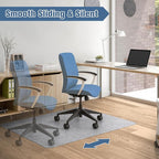 2 Pack Office Chair Mat for Hardwood Floor, 55"x35" Computer Chair Floor Mat, Desk Chair Mat, Large Rubber Anti-Slip Floor Protector for Home Office Light Grey (Folding Packaging)