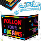 Honoson 24 Pcs Bulk Inspirational Privacy Folders for Students Cardboard Test Privacy Boards Motivational Words Desk Dividers Shield for Classroom School Study Supplies, 6 Styles(Colorful)