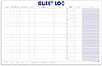 Guest Log Book for Automotive Dealerships – Customer Sign-in Tracking Log – 17" × 11" Visitor Registration Book – 100-Sheet Pad for Auto Service Centers, Repair Shops, Lead Management - 4 Pad