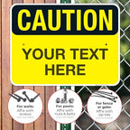 Custom Caution Sign, OSHA Sign, 18x24 Inches, Rust Free .063 Aluminum, Fade Resistant, Indoor/Outdoor Use, Made in USA