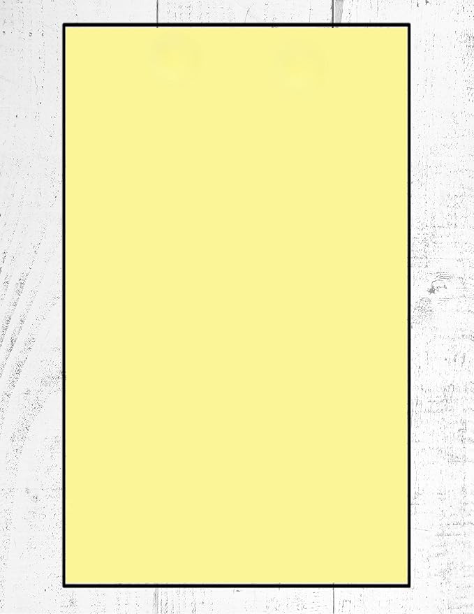 Limited Papers (TM) Colored Copy and Printing Paper, 8.5"x14" Legal Size, 24 Pound, 500 Sheets Per Ream. (5000, Canary)