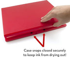 MaxMark Industrial Stamp Pad - Extra Large 9.25" x 12.25" Stamp Pad - Crimson Red Ink