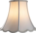 Bell Lamp Shade, Saangseon White Lampshade Replacement 6'' Top x 11.5'' Bottom x 9.5'' Slant Height x 9'' Vertical Height, Lamp Harp Included