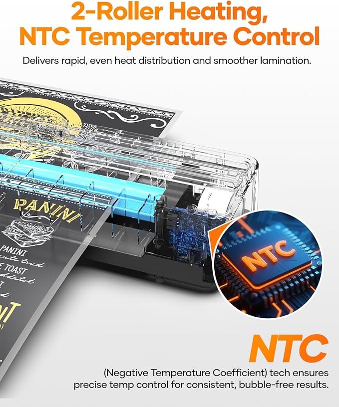 Kejector Laminator Machine, 9 Inch with 20 A4 Sheets Thermal and Cold Lamination Built in Cutter Quick Warm Up for Home Office School